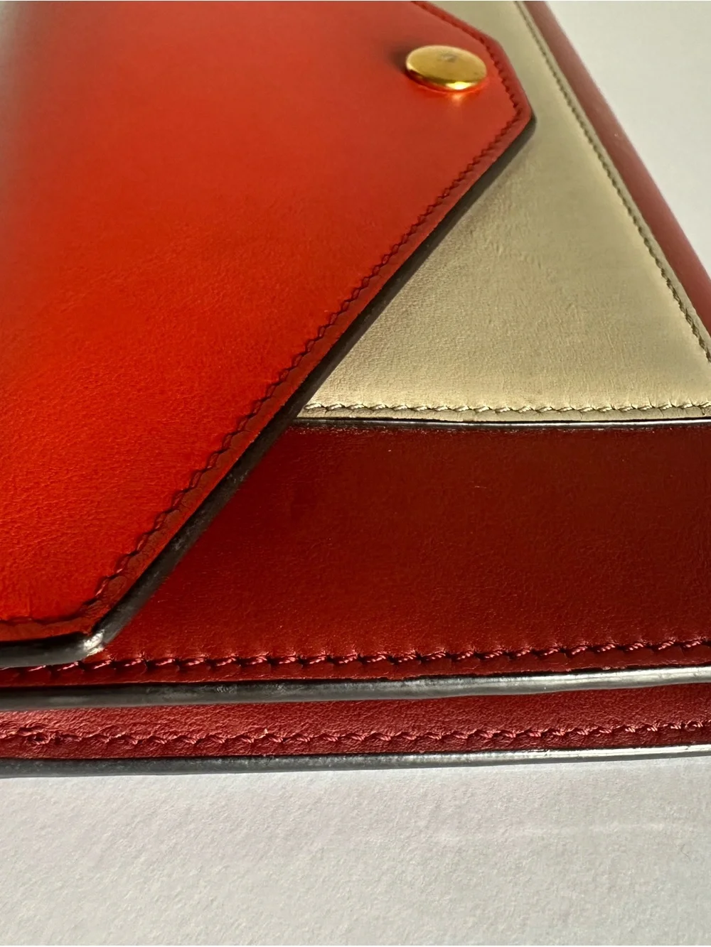 Authentic CÉLINE Phoebe Philo Tricolor Leather Large Envelope Wallet